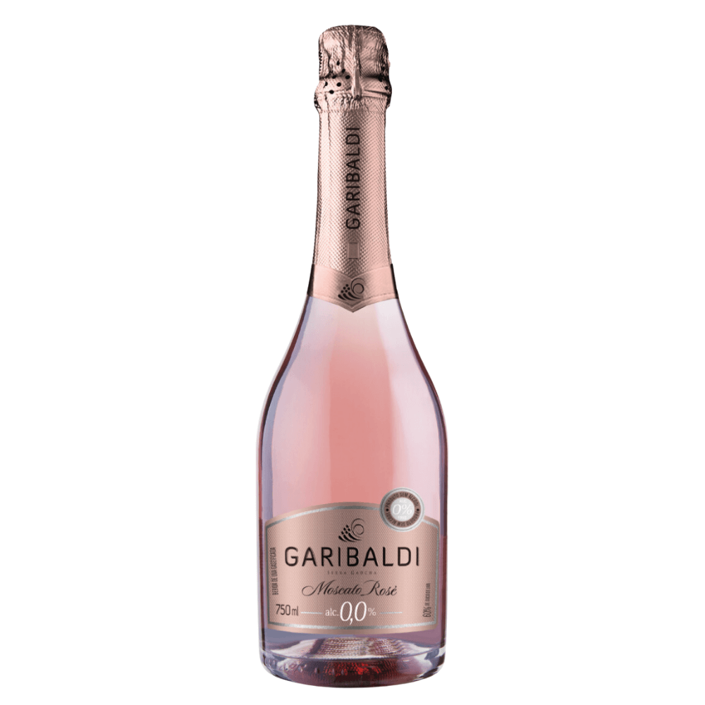 Espumante Garibaldi Moscatel Rosé Zero Álcool