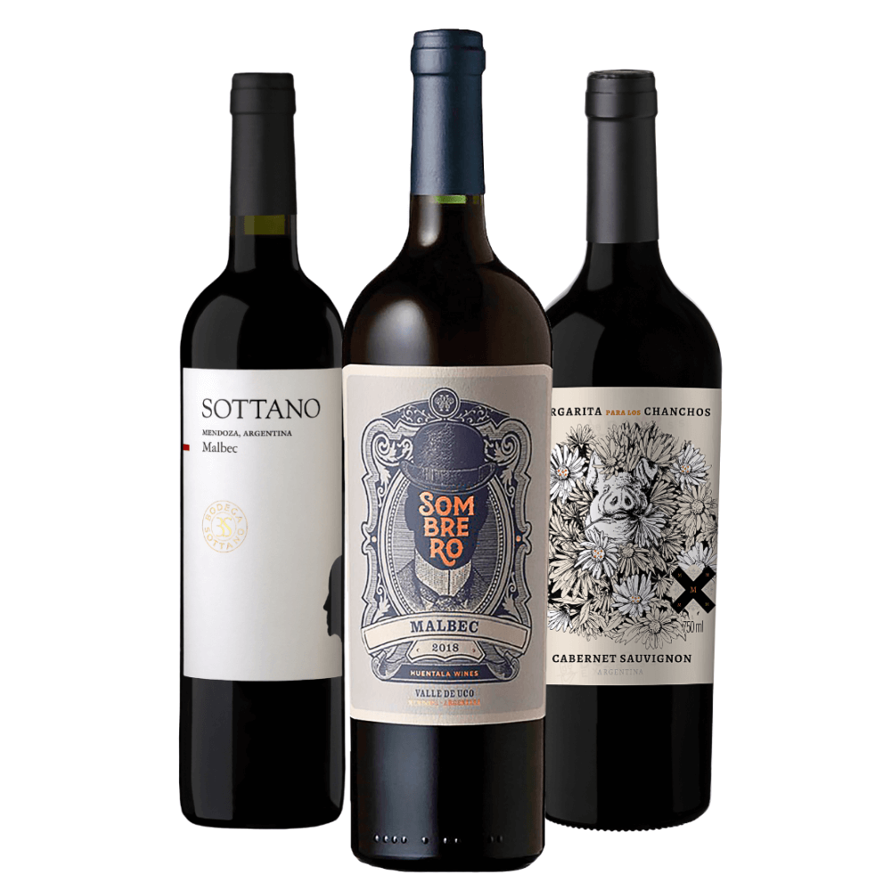 Kit Vinhos Argentinos Sottano, Huentala, Mosquita Muerta