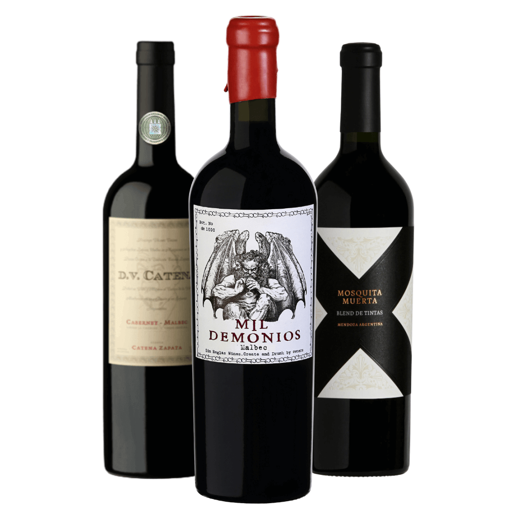Kit Vinhos: DV Catena Cabernet Malbec, Mil Demônios Malbec, Mosquita Muerta