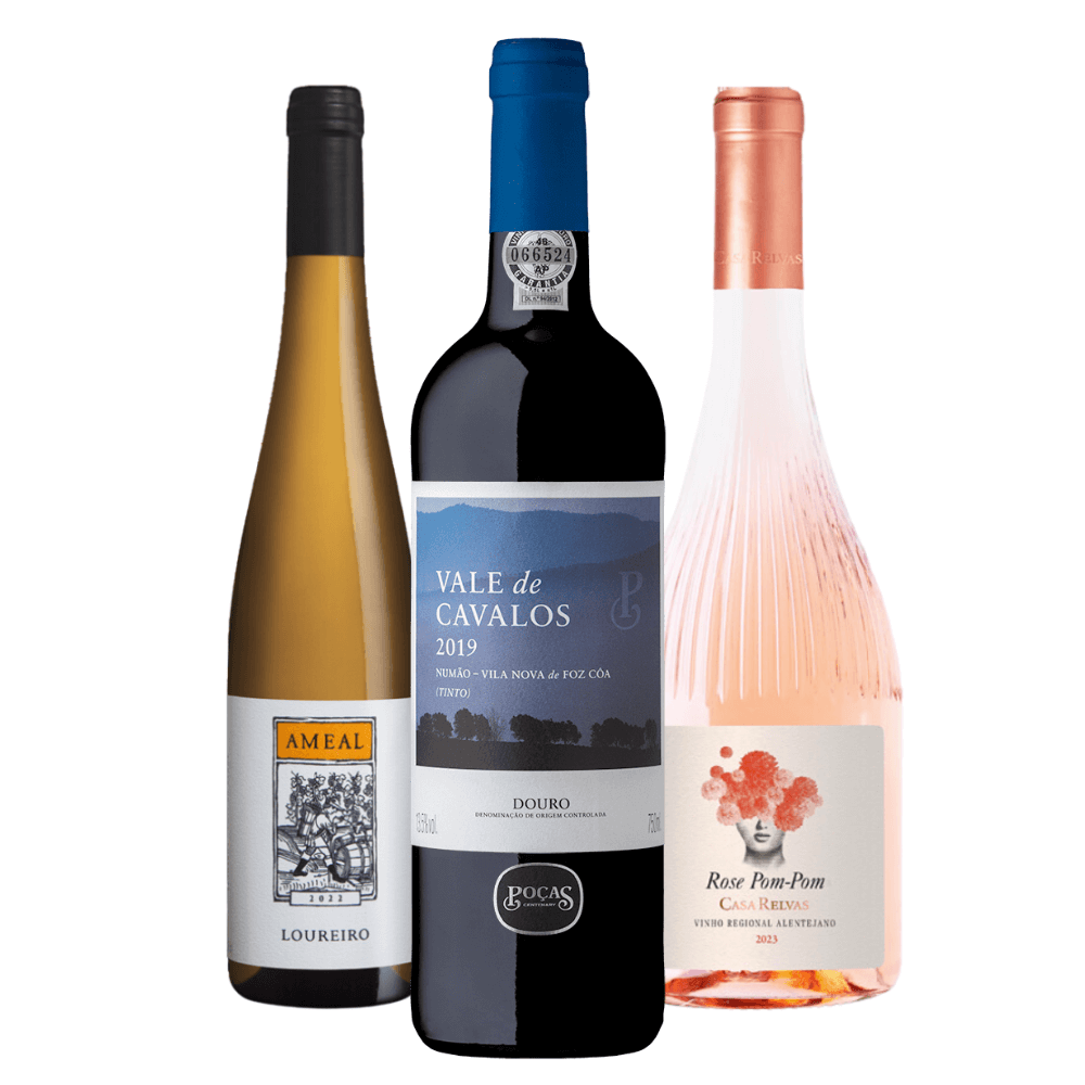 Kit Vinhos Portugueses: Ameal, Vale de Cavalos, Pom Pom