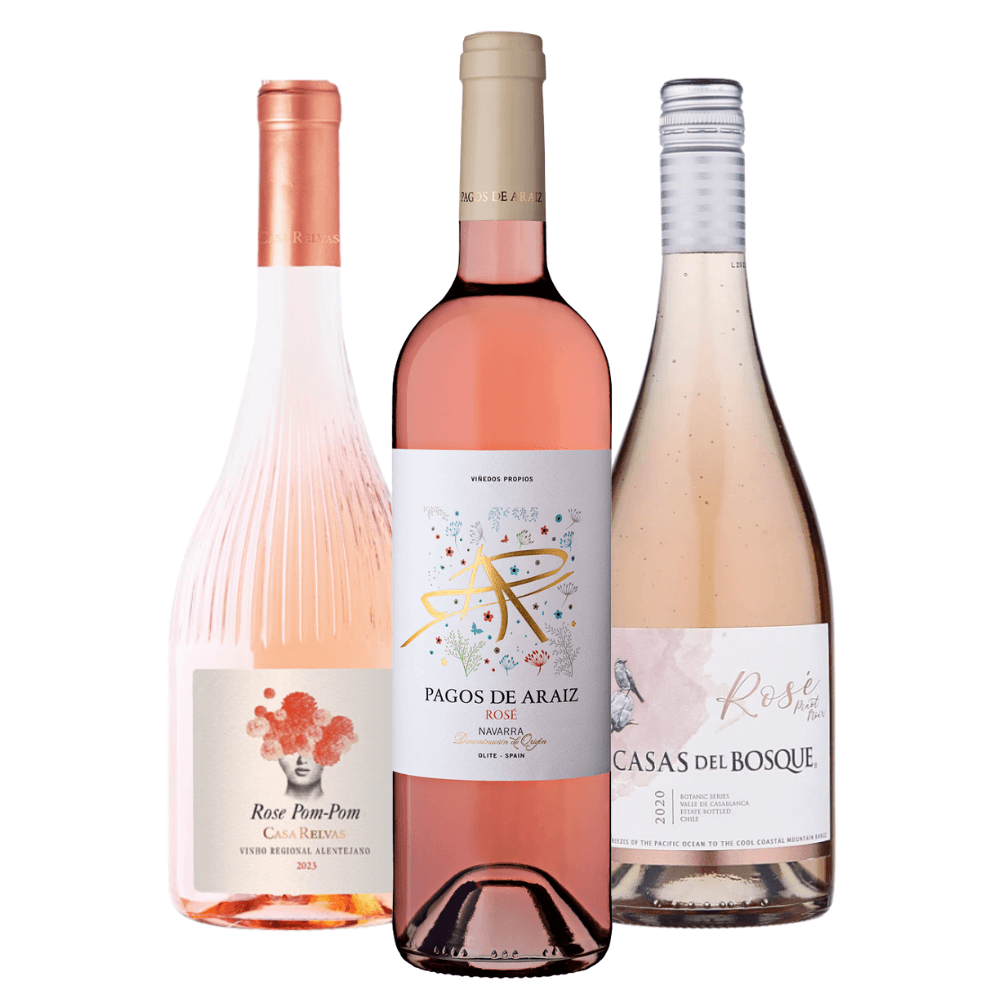 Kit Vinhos Rosés: Portugal, Espanha, Chile | Domo Express