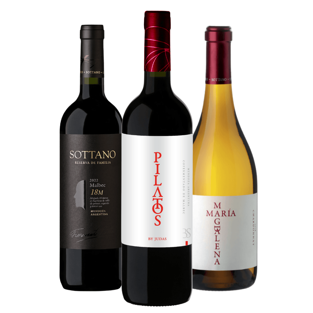 Kit Vinhos Sottano: Reserva, Pilatos, Maria Magdalena