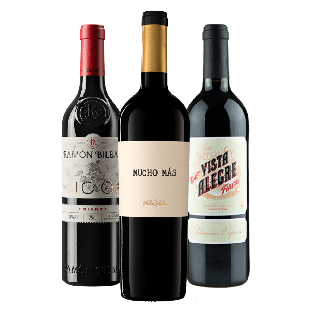 Kit Vinhos Tintos Espanha - 3 Unidades