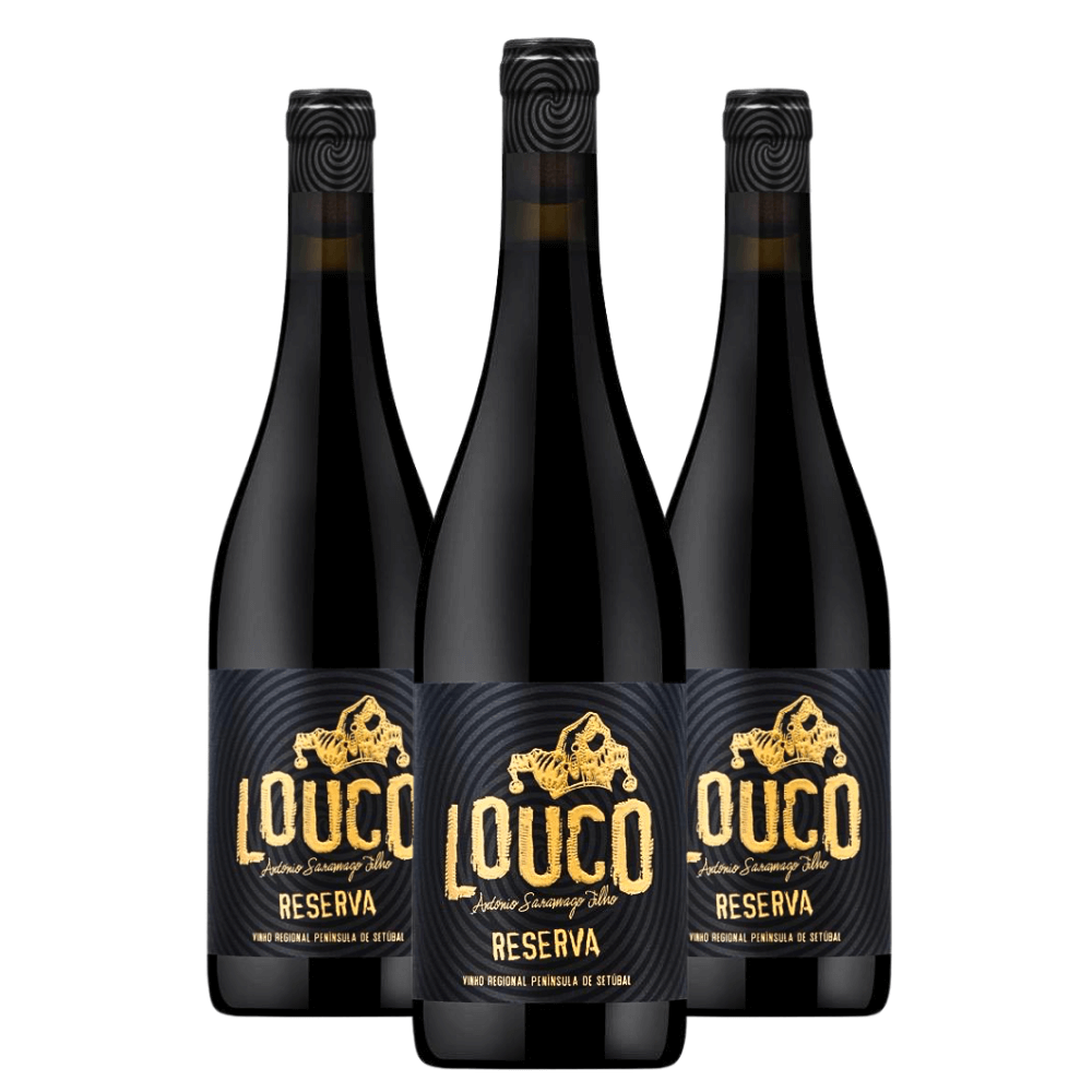 Vinho António Saramago Filho Louco Tinto Reserva - 3 Unidades