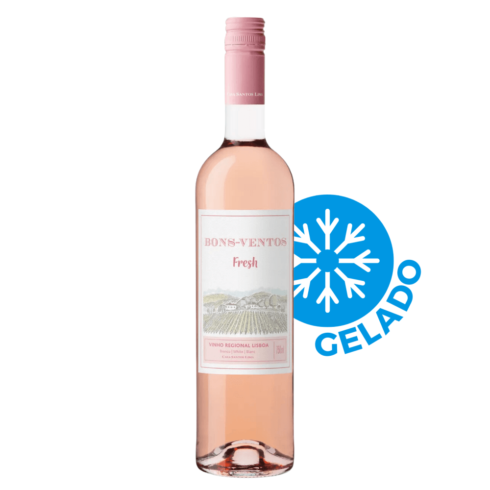 Vinho Casa Santos Lima Bons Ventos Fresh Rosé - Gelado