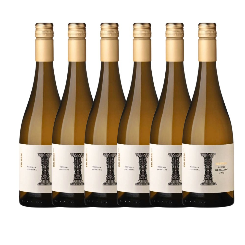 Vinho Colosso Wines Indomable Blanc de Malbec - 6 Unidades