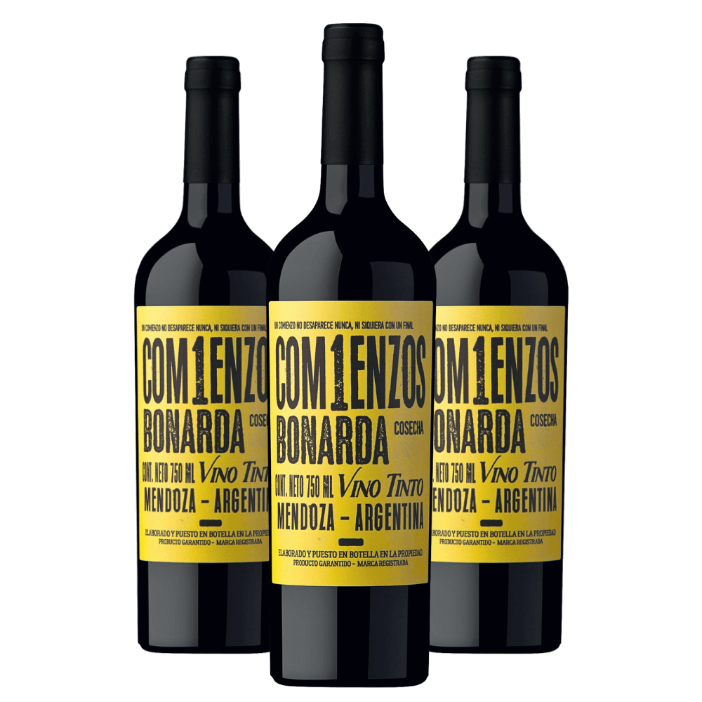 Vinho Familia Crotta Com1enzos Bonarda - 3 Unidades
