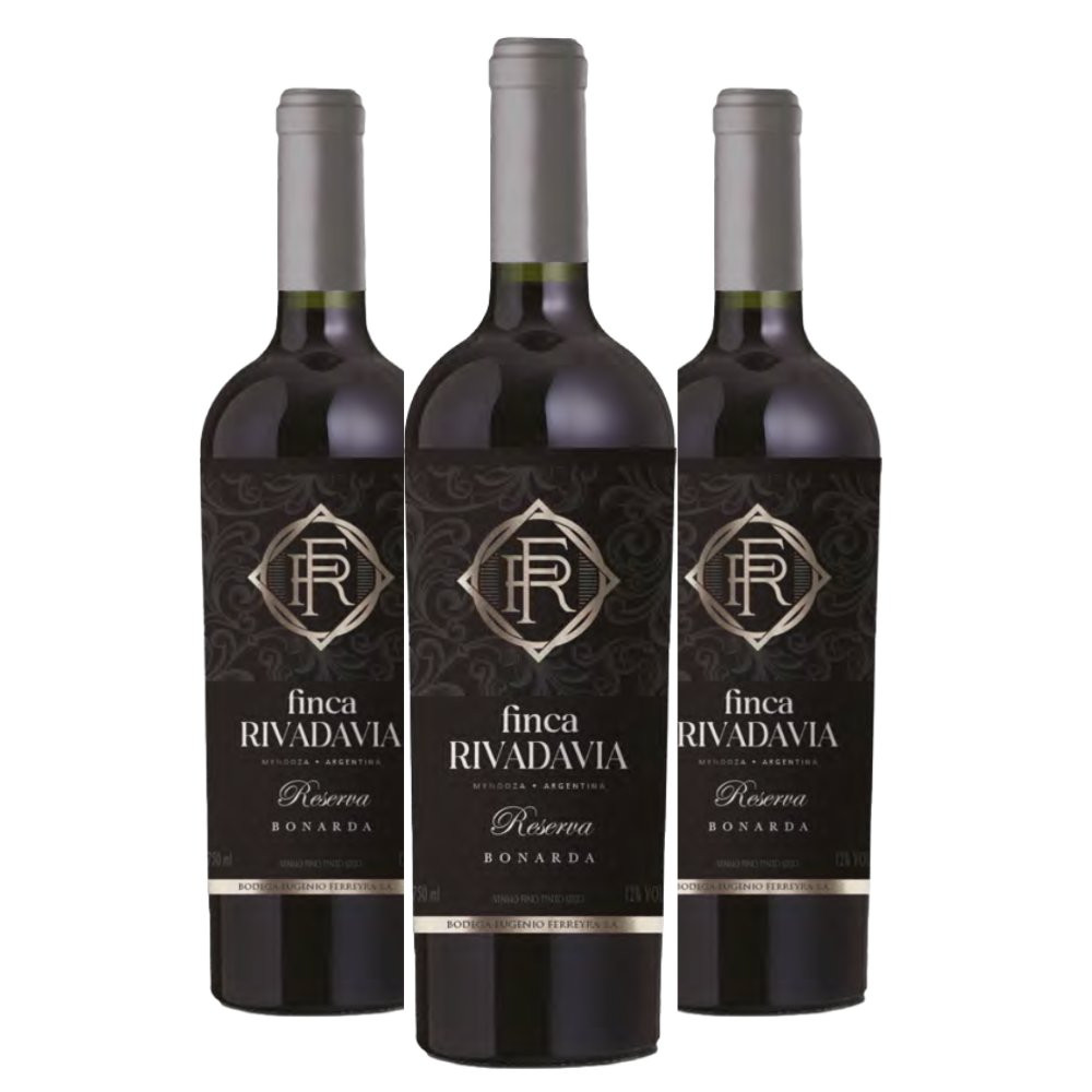 Vinho Finca Rivadavia Reserva Bonarda - 3 Unidades