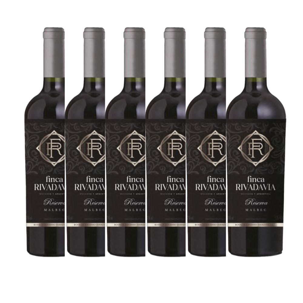 Vinho Finca Rivadavia Reserva Malbec - 6 Unidades