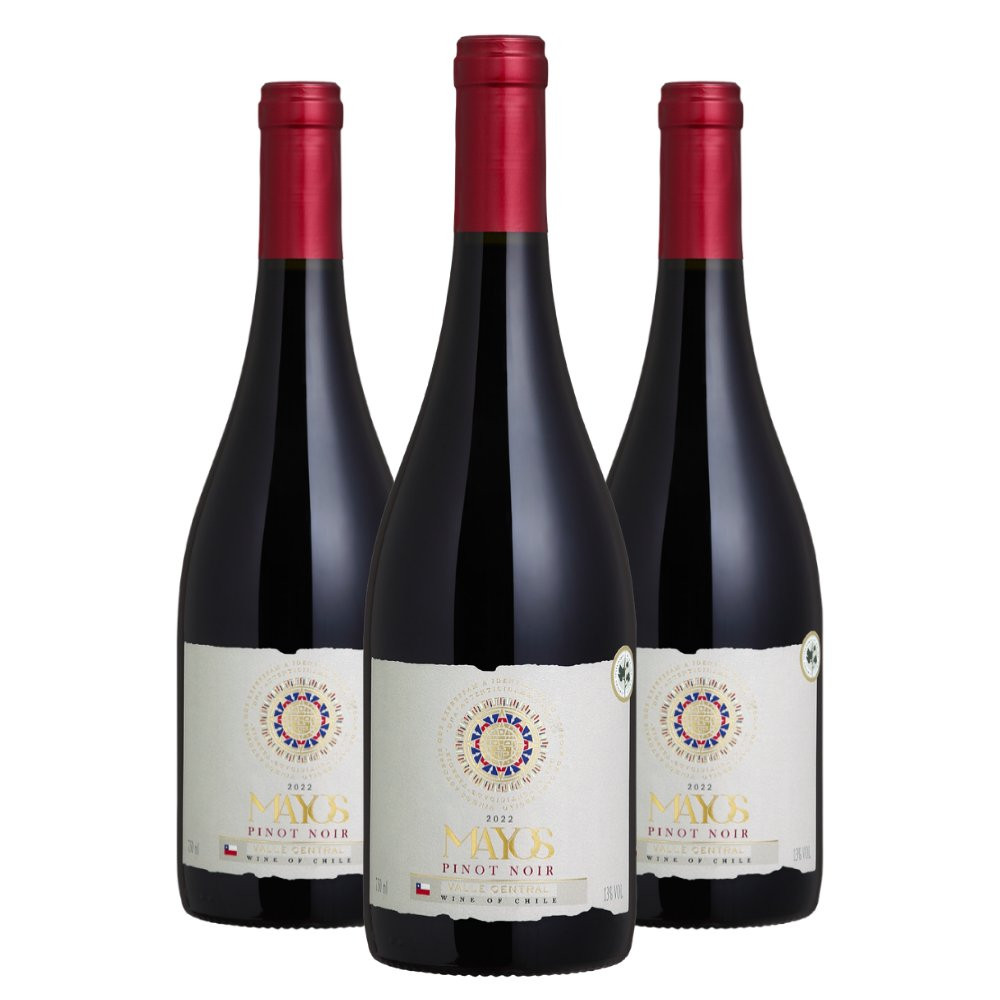 Vinho Mayos Pinot Noir Valle Central - 3 Unidades