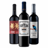Combo 3 Vinhos Tintos: Foye Carmenere, San Telmo Cabernet, Panceri Merlot