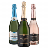 Kit 3 Espumantes: Casa Perini, Valdemiz Brut Branco e Rosé
